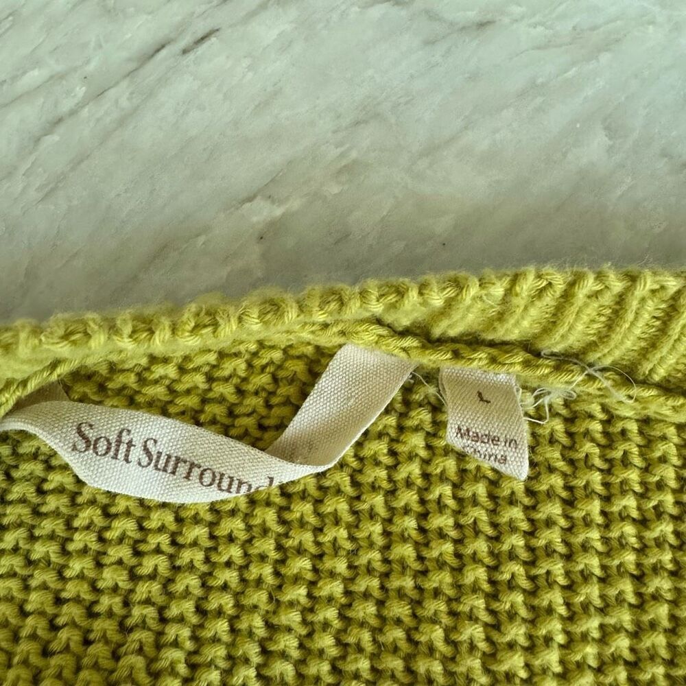 Soft Surroundings Wickfield Pullover Chartreuse C… - image 5